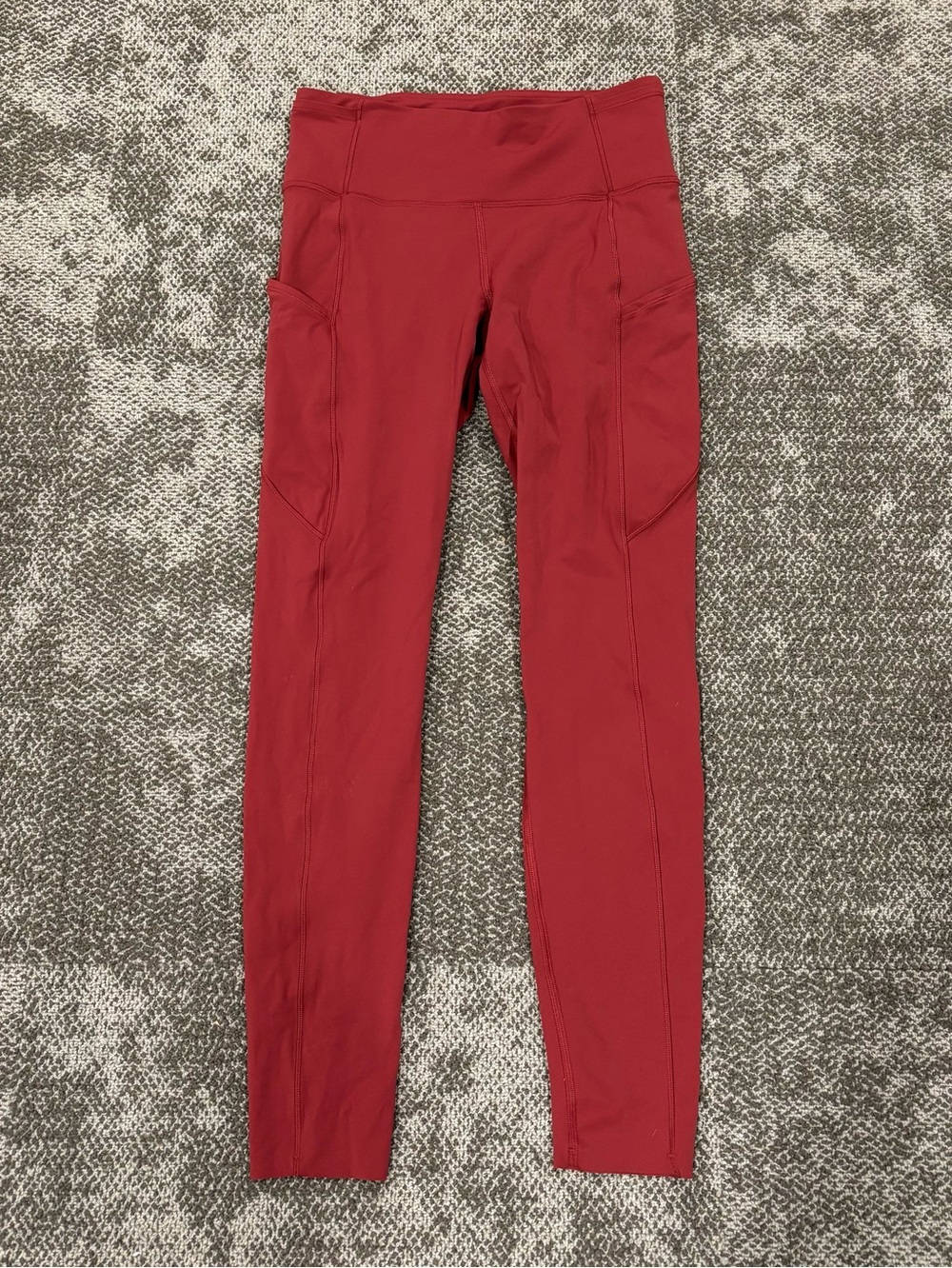 Lululemon Fast & Free Leggings Red Womens Size 6